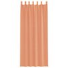 vidaXL Voile Curtains with Loops 2 pcs Terracotta 140x260 cm