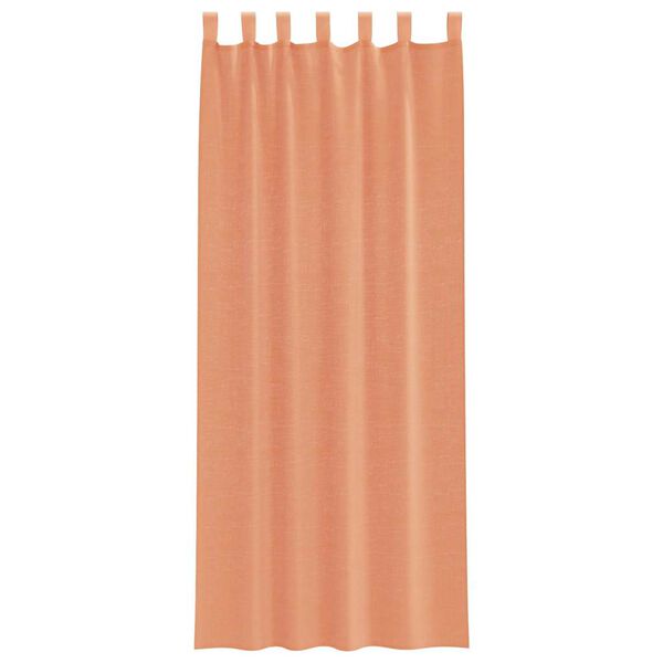 vidaXL Voile Curtains with Loops 2 pcs Terracotta 140x260 cm