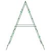 vidaXL Garden Trellises for Climbing Plants 2 pcs A-Frame Steel