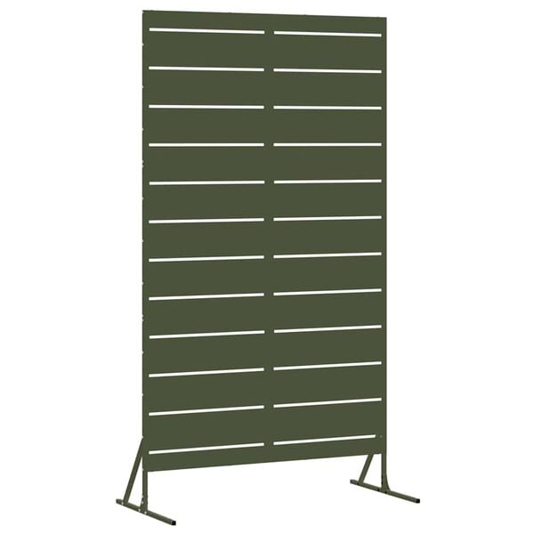 vidaXL Privacy Screen Olive 100 x 50 x 180 cm Steel