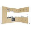 vidaXL 14 Piece Kitchen Cabinet Set Lucca Sonoma Oak Engineered Wood