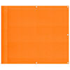 vidaXL Balcony Screen Orange 90x1000 cm 100% Polyester Oxford
