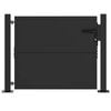 vidaXL Garden Gate with Lock Black 110 x 105 cm Powder-Coated Steel