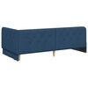 vidaXL Corner Bed Frame with Headboard Blue 90 x 200 cm Fabric