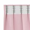 vidaXL Blackout Curtains with Rings 2 pcs Baby Pink 260 x 140 cm