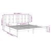 vidaXL Bed Frame without Mattress White 200x200 cm Solid Wood Pine