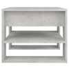 vidaXL Coffee Table Concrete Grey 55.5x55x45 cm Engineered Wood