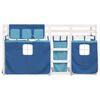vidaXL Bunk Bed without Mattress Blue 75x190 cm Small Single Solid Wood Pine