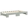 vidaXL Daybed with Trundle without Mattress Light Grey 90x190 cm Single