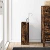 vidaXL Umbrella Stand Smoked Oak 20 x 20 x 55.5 cm Engineered Wood