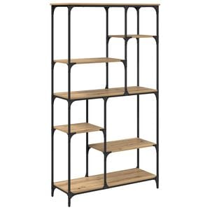 vidaXL Bookshelf Artisan Oak 99 x 35.5 x 176 cm Engineered Wood