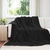 vidaXL Throw Blanket Black 240 x 220 cm Fleece