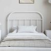 vidaXL Metal Headboard White 100 cm
