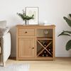 vidaXL Sideboard with Drawer PANAMA 93x40x80 cm Solid Wood Pine