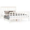 vidaXL Bed Frame without Mattress White 140x200 cm Solid Wood Pine