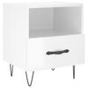 vidaXL Bedside Cabinets 2 pcs High Gloss White 40x35x47.5 cm Engineered Wood