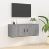 vidaXL Wall Mounted TV Cabinet Grey Sonoma 100x34,5x40 cm