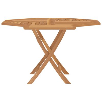 vidaXL Folding Garden Table 110x110x75 cm Solid Wood Teak