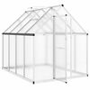 vidaXL Greenhouse with Base Frame Silver 224x169x195 cm Aluminium