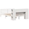 vidaXL Bookcase Bed without Mattress White 140x200 cm Solid Wood Pine