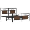 vidaXL Bed Frame without Mattress Brown Oak 137x190 cm Engineered Wood