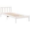 vidaXL Extra Long Bed Frame without Mattress White 80x210 cm Solid Wood Pine
