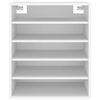vidaXL Shoe Cabinet White 60x35x70 cm Engineered Wood