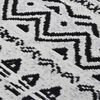 vidaXL Rug Black and White 120x180 cm Cotton