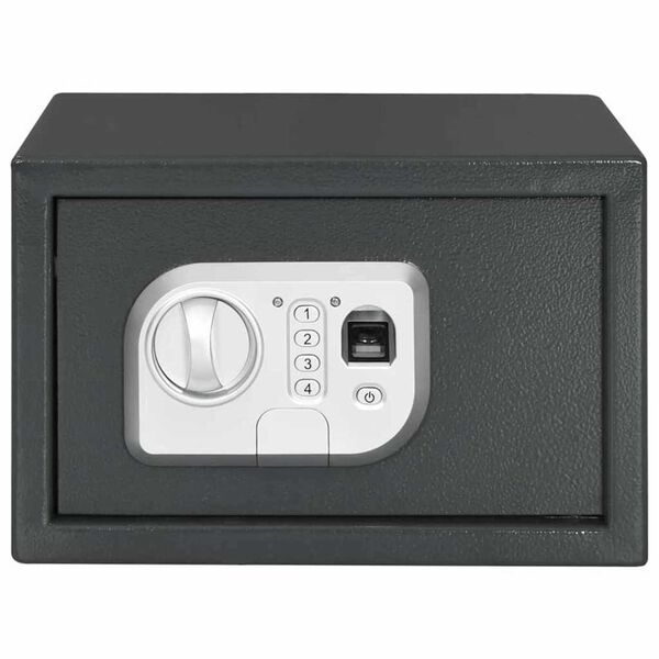 vidaXL Digital Safe with Lock Dark grey 20 x 31 x 20 cm Steel