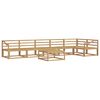 vidaXL Outdoor Sofa Set 7 pcs White 79 x 79 x 37 cm Solid Acacia Wood