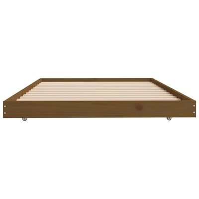 vidaXL Bed Frame Honey Brown 80x200 cm Solid Wood Pine