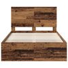 vidaXL Bed Frame with Headboard Old Wood 120 x 200 cm Solid Pine Wood