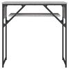 vidaXL Console Table with Shelf Grey Sonoma 75x30x75cm Engineered Wood