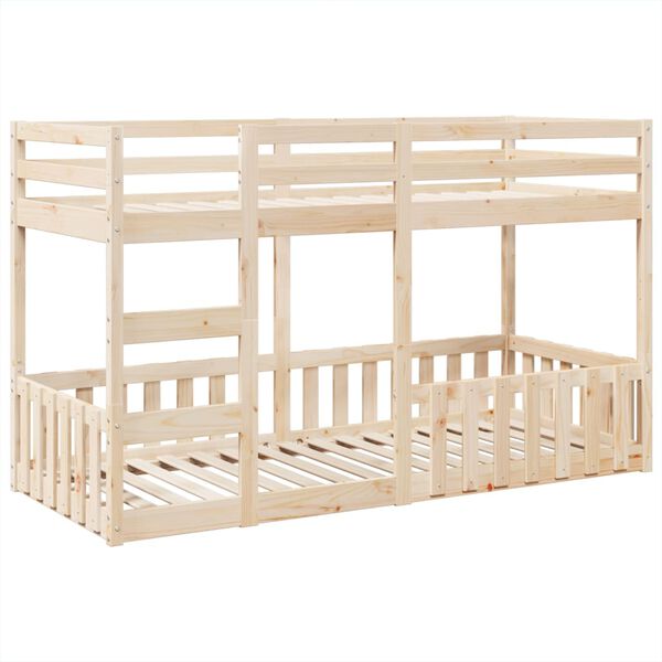 vidaXL Bunk Bed 90x200 cm Solid Wood Pine