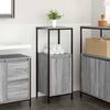 vidaXL Bathroom Cabinet with Shelves Grey Sonoma 36x35x95 cm