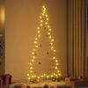 vidaXL Metal Christmas Tree with Stand Gold 180 cm Powder-coated steel