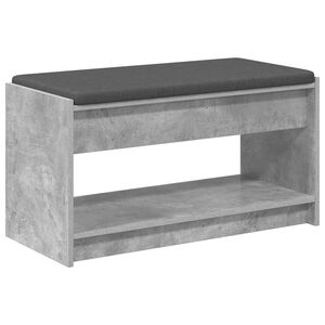 vidaXL Hall Bench Concrete Grey 83 x 38 x 45 cm