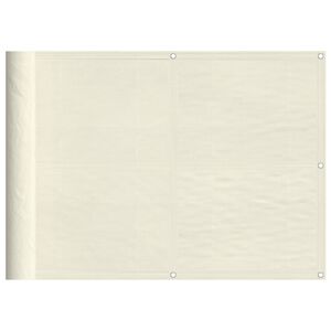 vidaXL Balcony Screen Cream 75x700 cm 100% Polyester Oxford