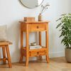 vidaXL Console Table Natural 50.5 x 30 x 75.5 cm Solid Mahogany Wood