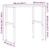vidaXL Workbench 100x(55-60)x(71.5-98) cm Solid Wood Beech