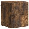 vidaXL Wall-Mounted Bedside Cabinet Smoked Oak 34.5 x 33 x 40 cm