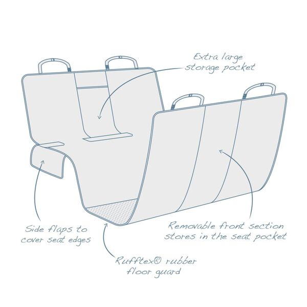 Kurgo Dog Coast-to-Coast Hammock Grey