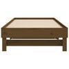vidaXL Pull-out Day Bed without Mattress Honey Brown 2x(80x200) cm