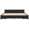 vidaXL Bed Frame with Drawers without Mattress Black 200x200 cm