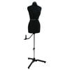 vidaXL Adjustable Dress Form Female Height Adjustable Black S Velvet