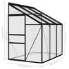vidaXL Greenhouse Anthracite Aluminium 3.8 m&sup3;