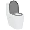 vidaXL Quick Release Toilet suitable for Seat Grey 46.2 x 36 x 4.3 cm