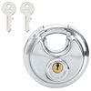 vidaXL Discus Locks with Keys Silver Stainless Steel