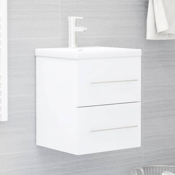 vidaXL Sink Cabinet White 41x38.5x48 cm Engineered Wood