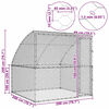 vidaXL Dog Kennel with Storage Silver 2 x 2 x 2 m Steel